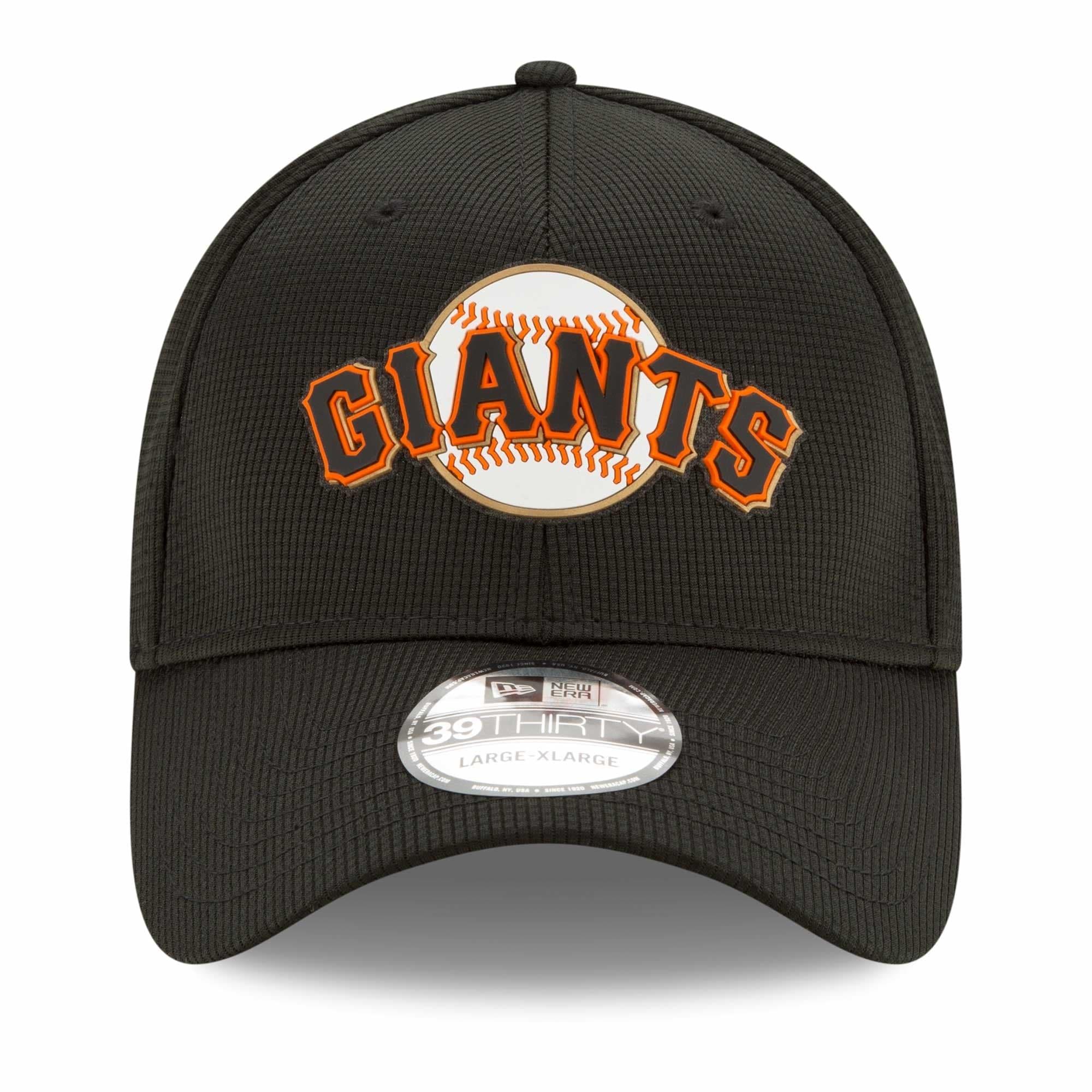 San Francisco Giants New Era MLB Clubhouse 39THIRTY Flex Fit Curve Hat - Black