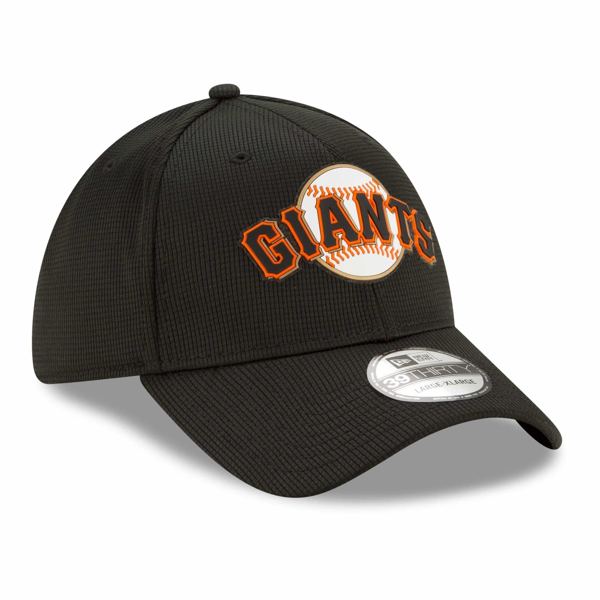 San Francisco Giants New Era MLB Clubhouse 39THIRTY Flex Fit Curve Hat - Black