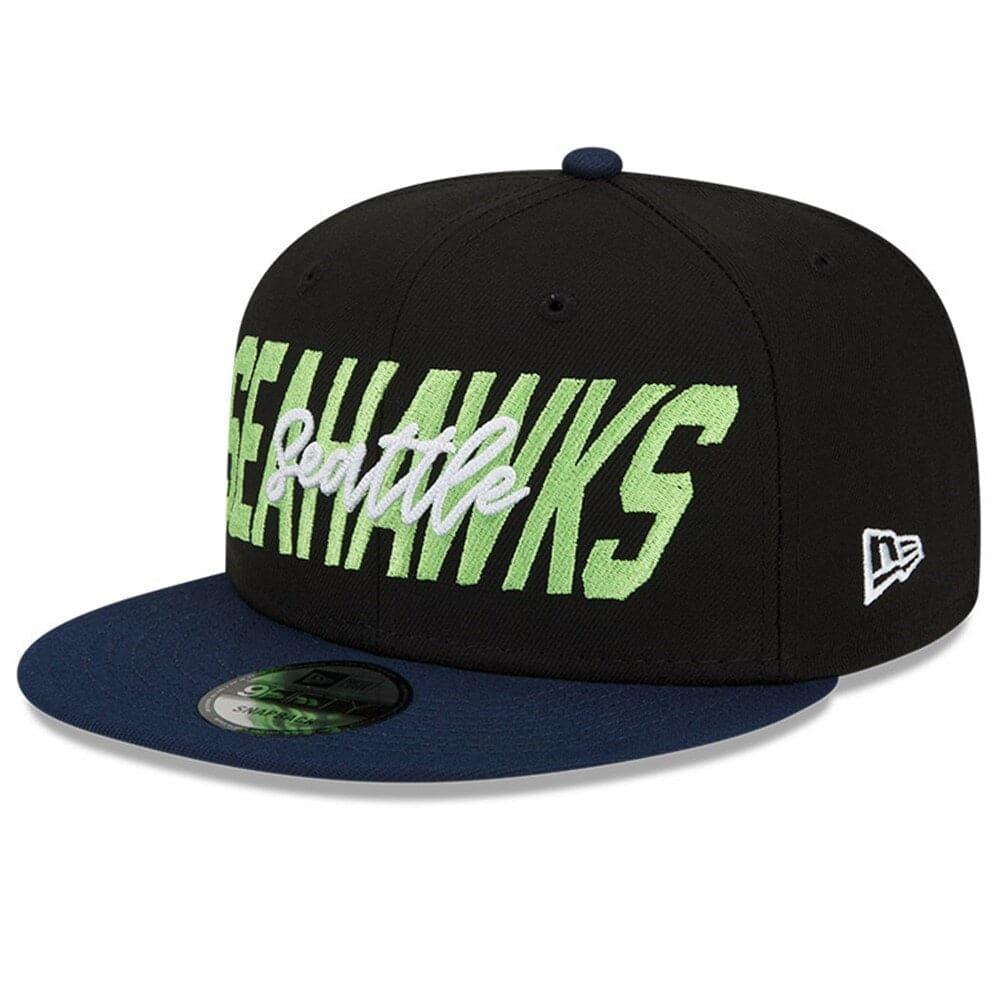 Seattle Seahawks New Era NFL 2022 Draft On-Stage 9FIFTY Snapback Hat - Black