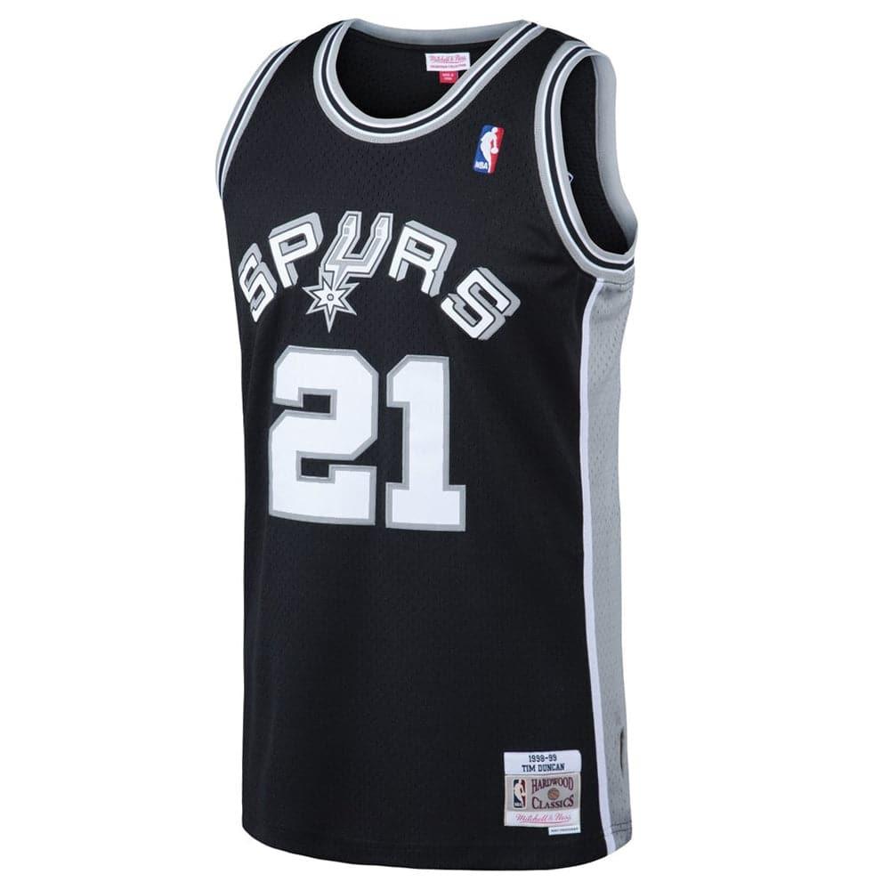 Tim Duncan San Antonio Spurs Mitchell & Ness NBA 98-99 Swingman Jersey - Black