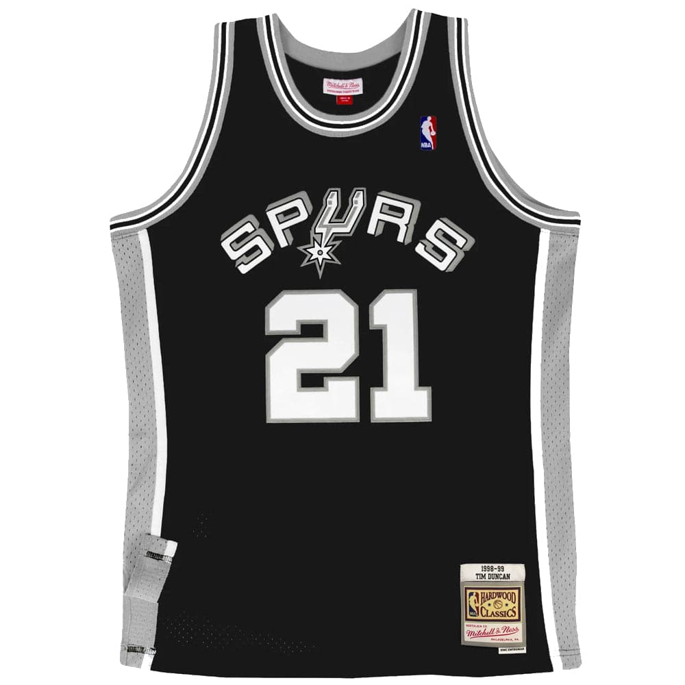 Tim Duncan San Antonio Spurs Mitchell & Ness NBA 98-99 Swingman Jersey - Black