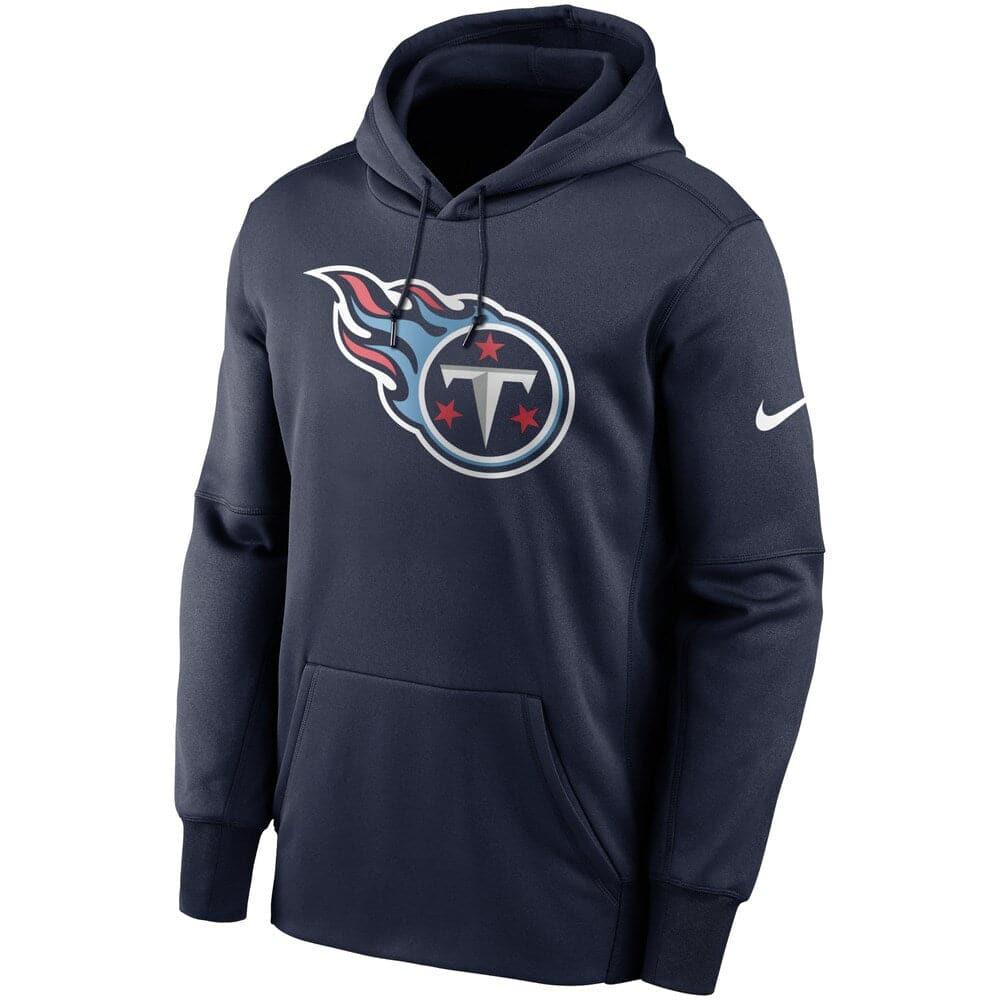 Tennessee Titans Nike NFL Prime Logo Therma Hoodie Jumper - Navy