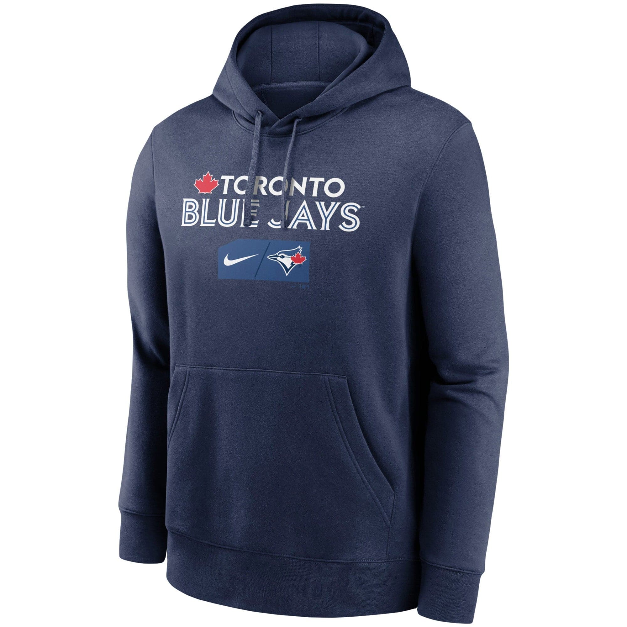 Toronto Blue Jays Nike MLB Team Lettering Club Hoodie Jumper - Navy ...