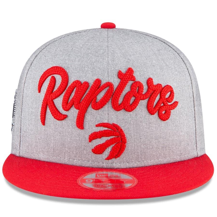 Toronto Raptors New Era 2020 NBA Draft 9FIFTY Snapback Hat - Heather Grey