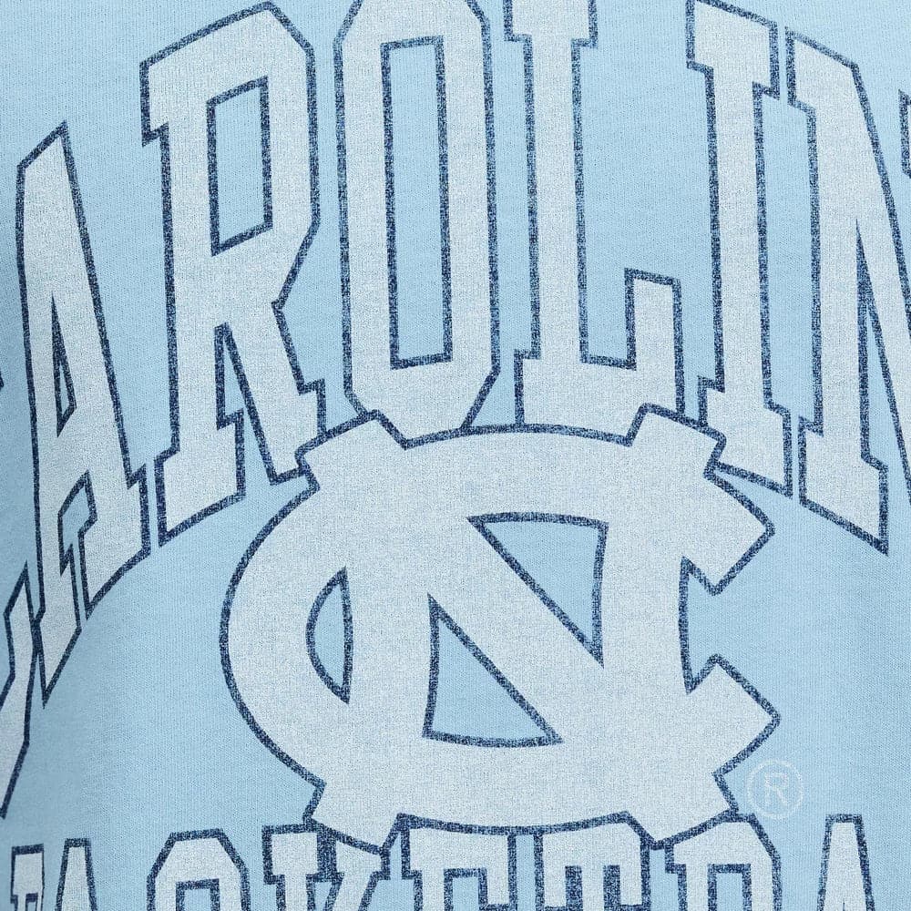 North Carolina Tar Heels NCAA Team Arch Vintage T-Shirt - Sky Blue