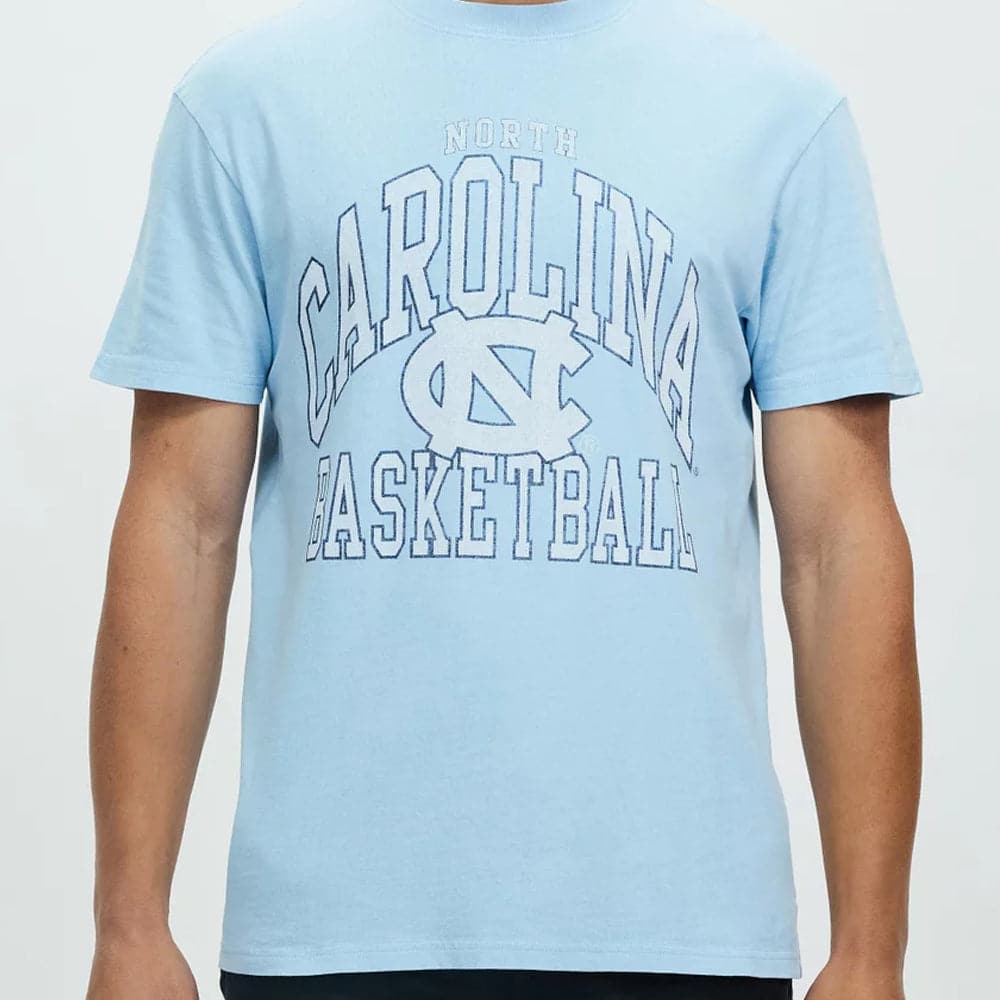 North Carolina Tar Heels NCAA Team Arch Vintage T-Shirt - Sky Blue