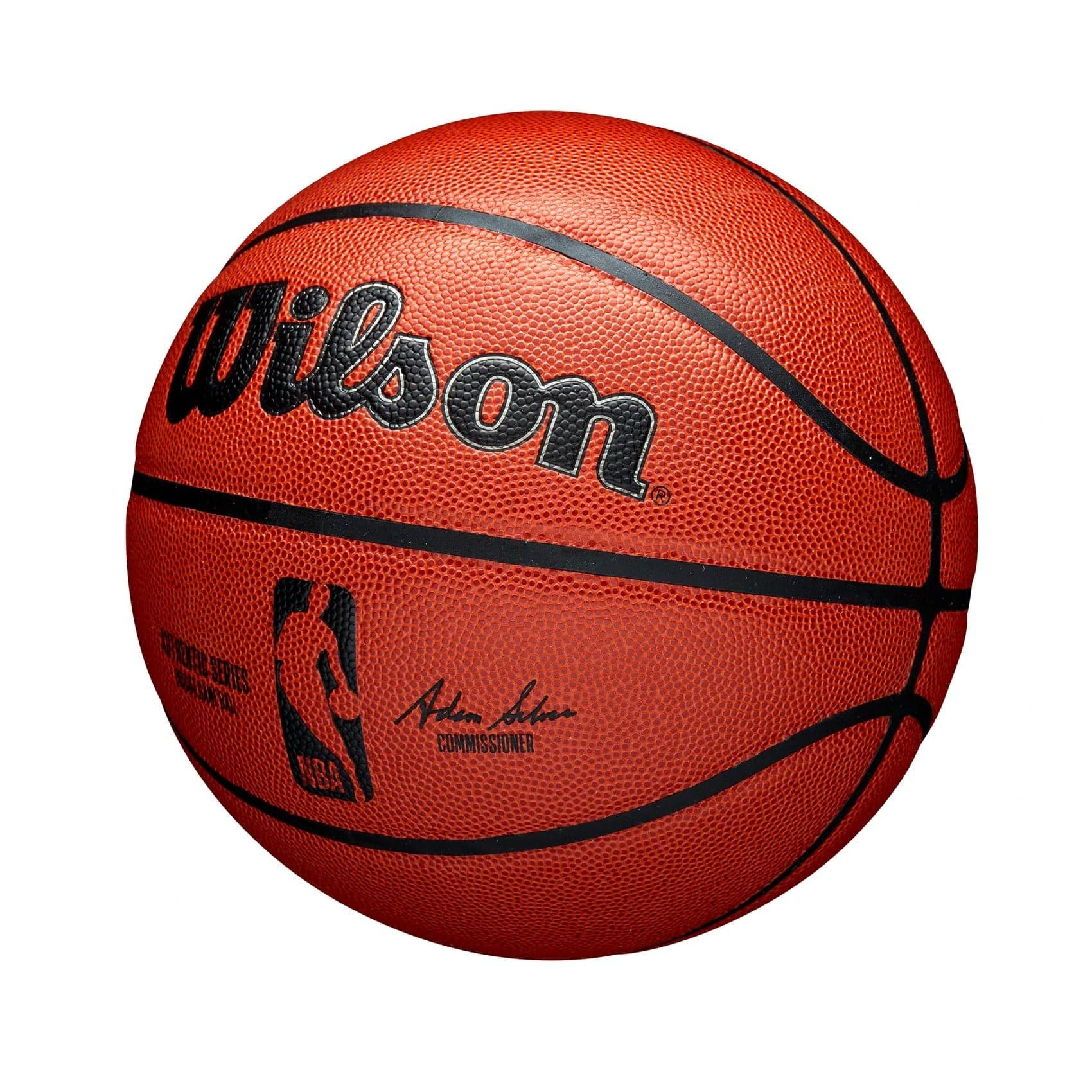 Youths Size 5 Wilson NBA Authentic Series Indoor Basketball Ball - Orange