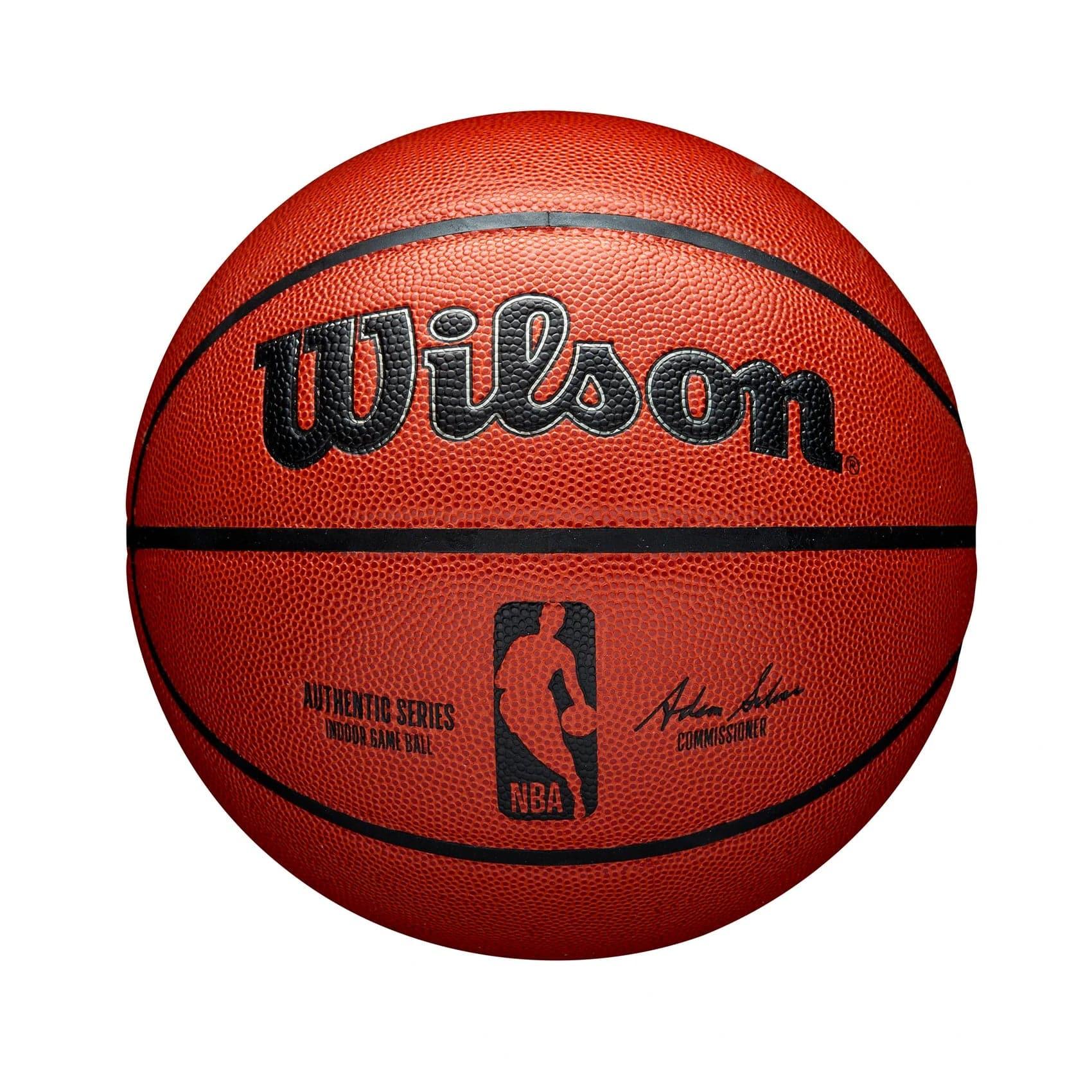 Youths Size 5 Wilson NBA Authentic Series Indoor Basketball Ball - Orange