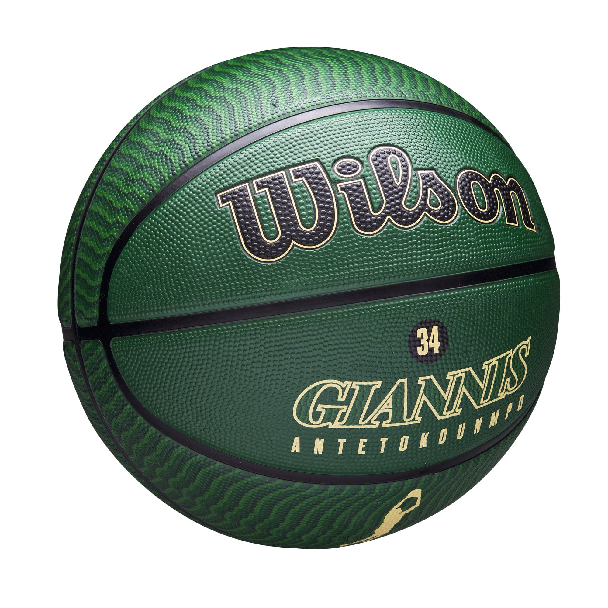 Giannis Antetokounmpo Milwaukee Bucks Wilson NBA Icon Full Size Basketball - Green