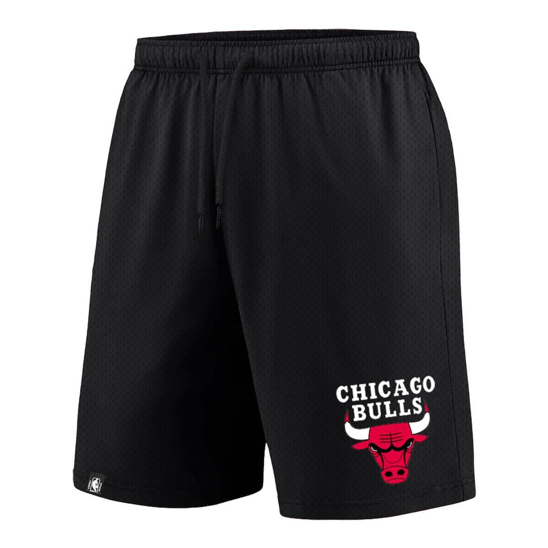 Youths Chicago Bulls NBA Team Logo Mesh Shorts - Black