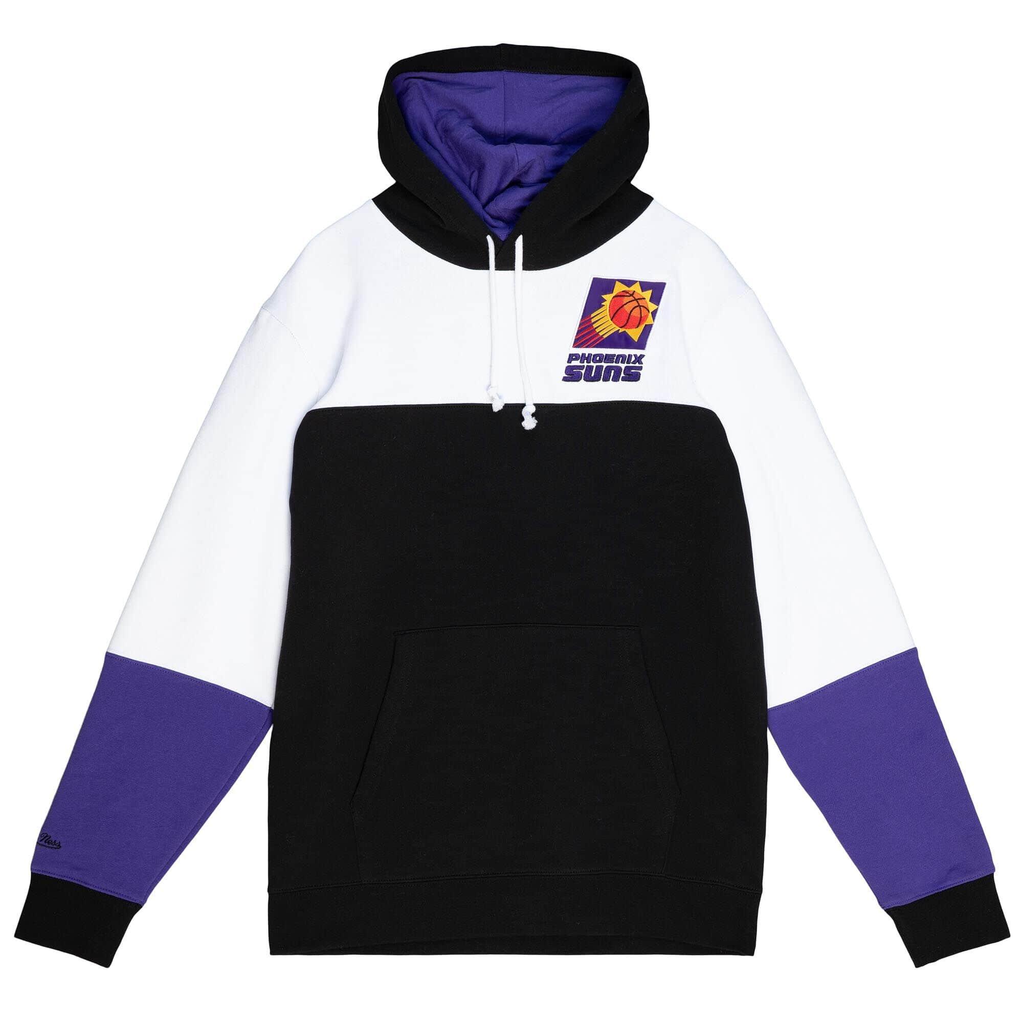 Phoenix Suns Mitchell & Ness NBA Fusion Fleece 2.0 Hoodie Jumper - Black