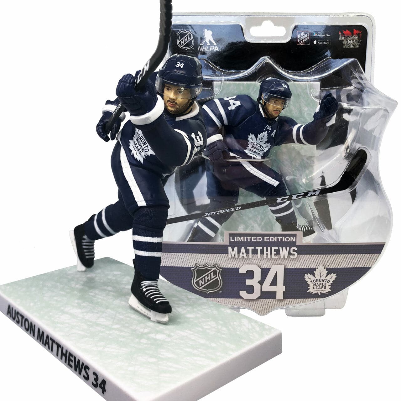 Auston Matthews Toronto Maple Leafs Imports Dragon NHL 6" Figure - Blue