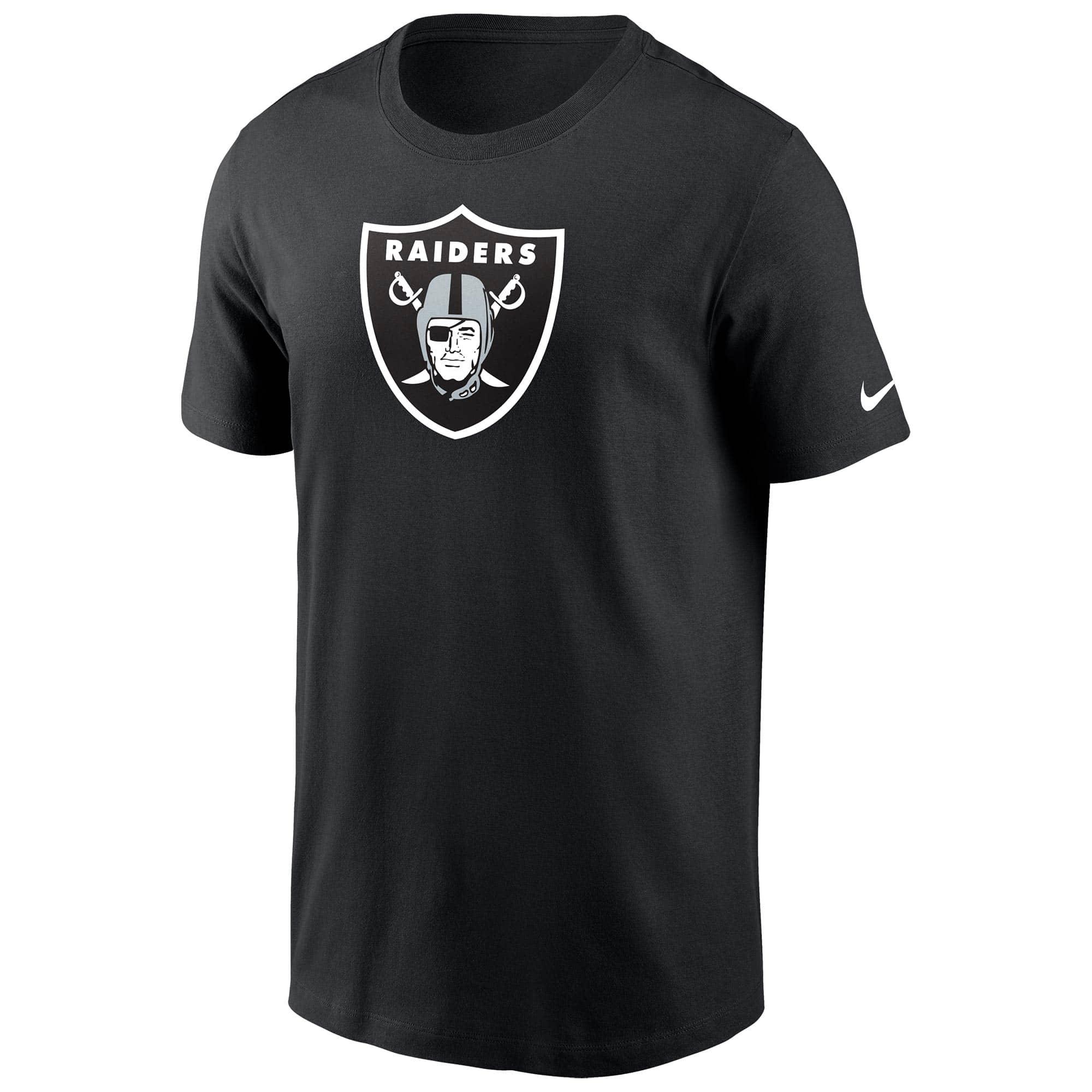 Las Vegas Raiders Nike NFL Team Logo Essential T-Shirt - Black