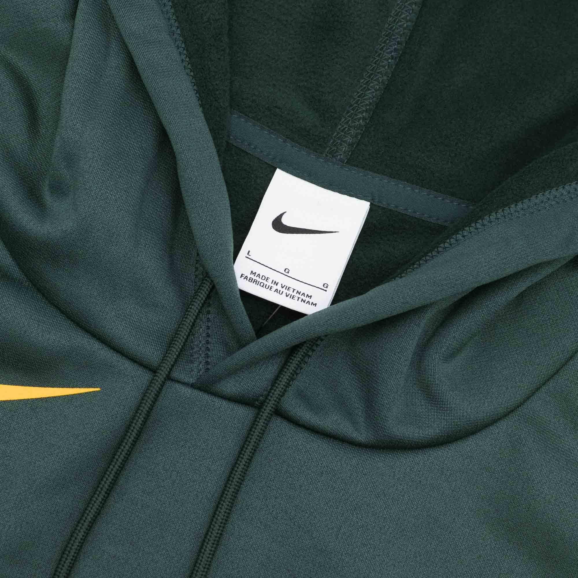 Oakland Athletics Nike MLB Wordmark Therma Hoodie Jumper - Green