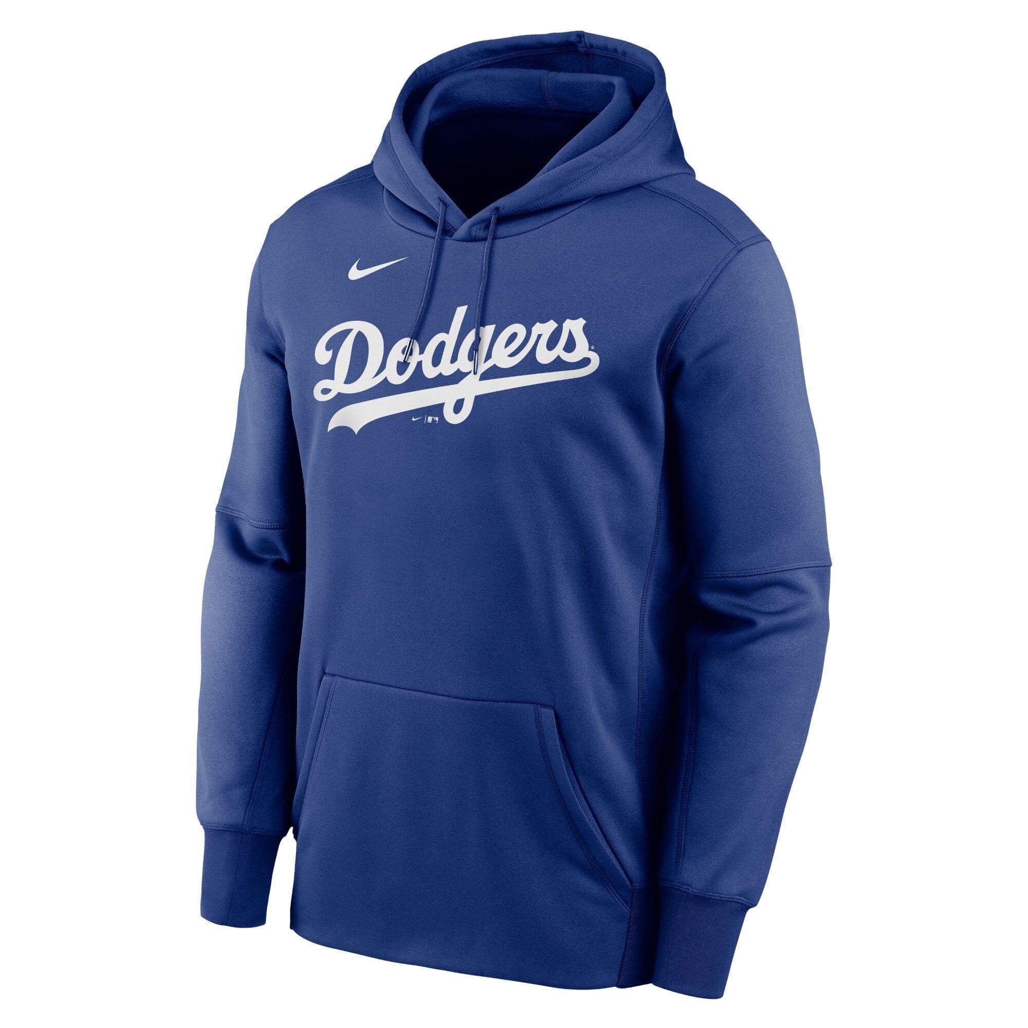 Los Angeles Dodgers Nike MLB Wordmark Therma Hoodie Jumper - Blue