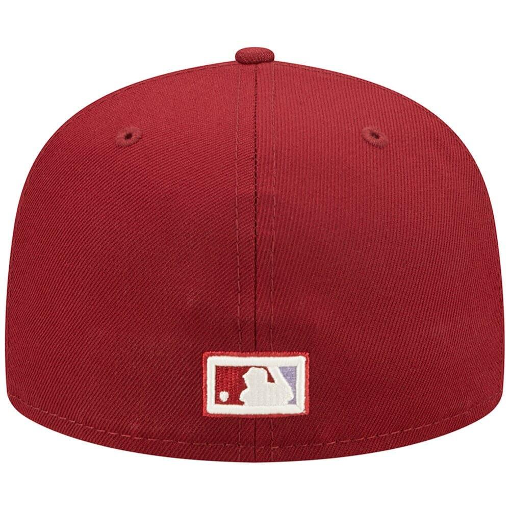 Philadelphia Phillies New Era MLB Pop Sweat 59FIFTY Fitted Hat - Maroon