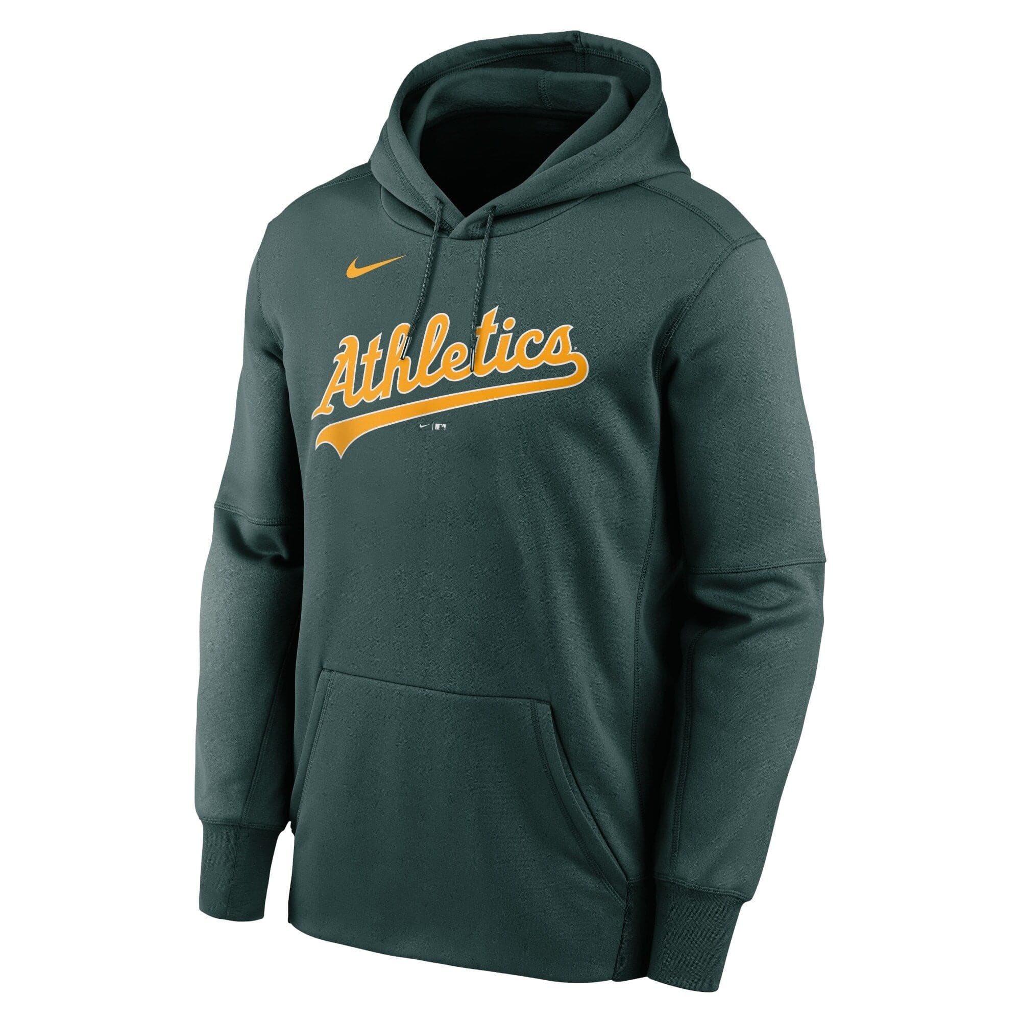 Oakland Athletics Nike MLB Wordmark Therma Hoodie Jumper - Green