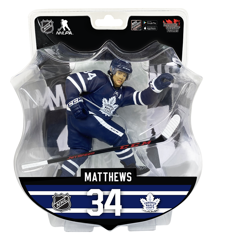 Auston Matthews Toronto Maple Leafs Imports Dragon NHL 6" Figure - Blue