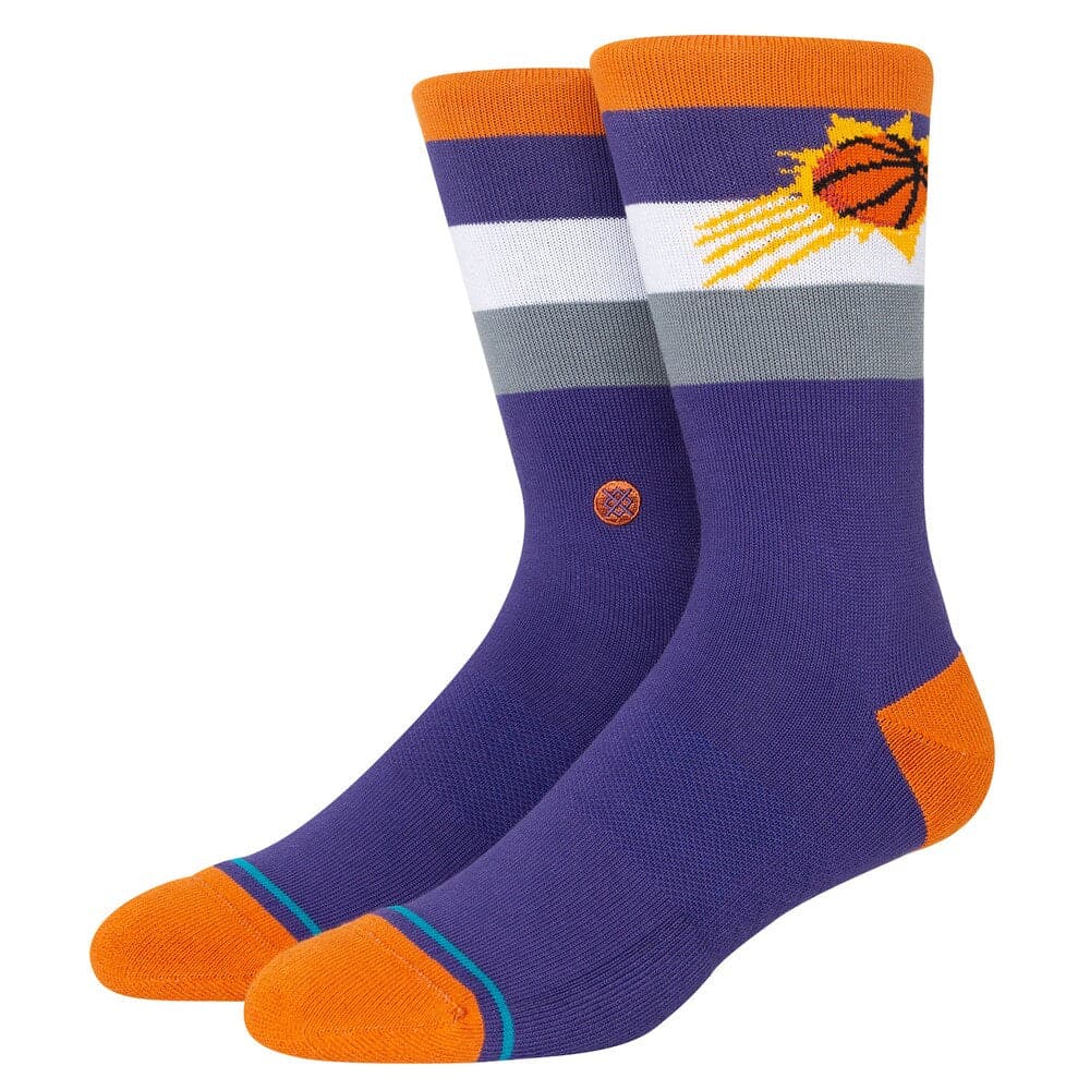 Phoenix Suns Stance NBA Team Stripe Crew Socks - Purple