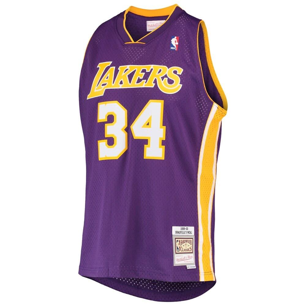 Shaquille O'Neal Los Angeles Lakers Mitchell & Ness NBA 99-00 Road Swingman Jersey - Purple