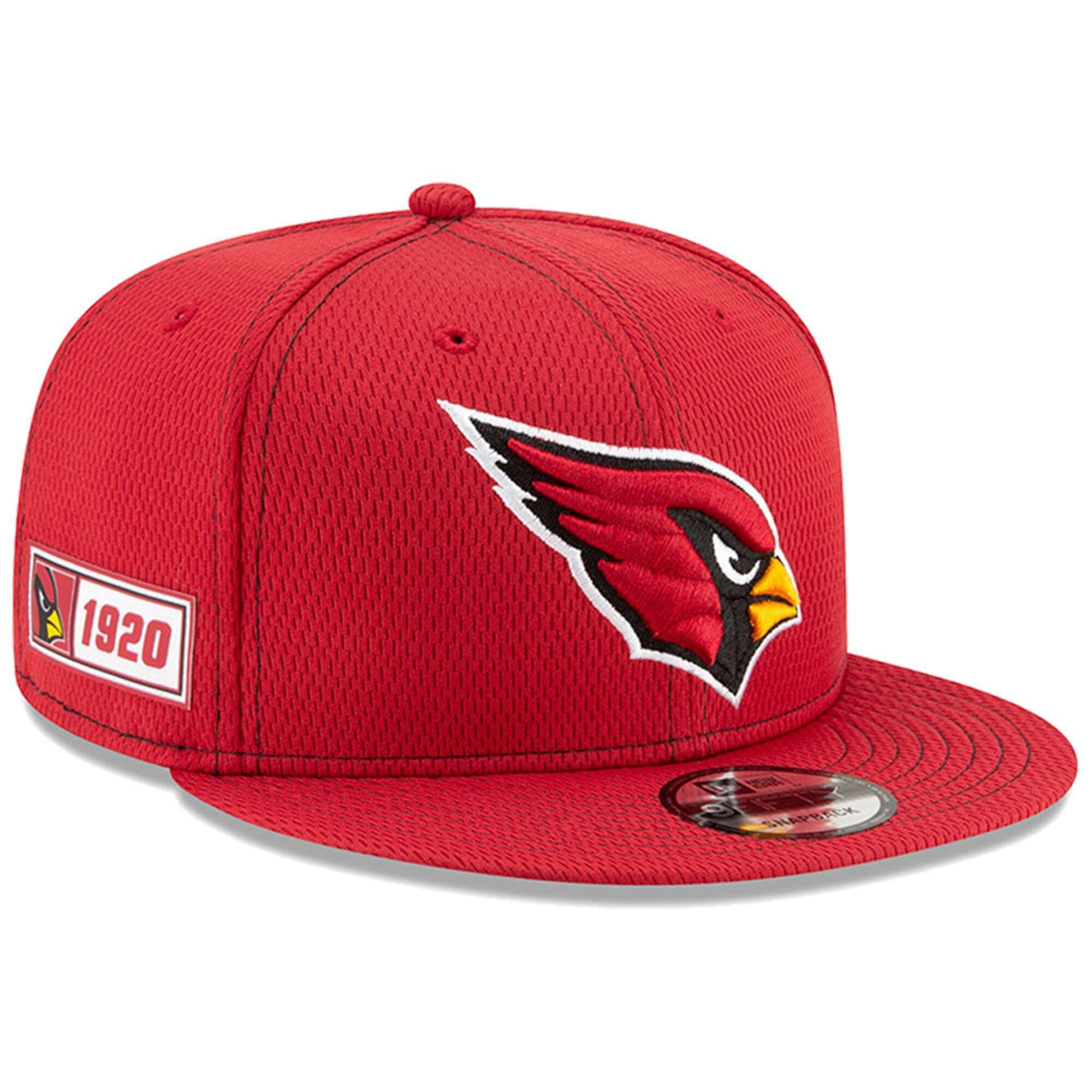 Arizona Cardinals New Era NFL 2019 Sideline Road 9FIFTY Snapback Hat - Cardinal