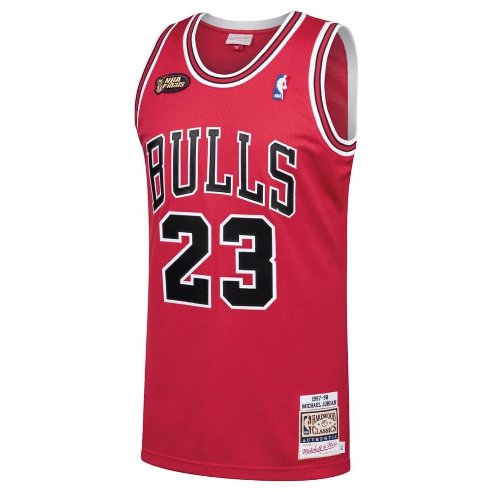 Michael Jordan Chicago Bulls Mitchell & Ness NBA 97-98 Finals Authentic Jersey - Red