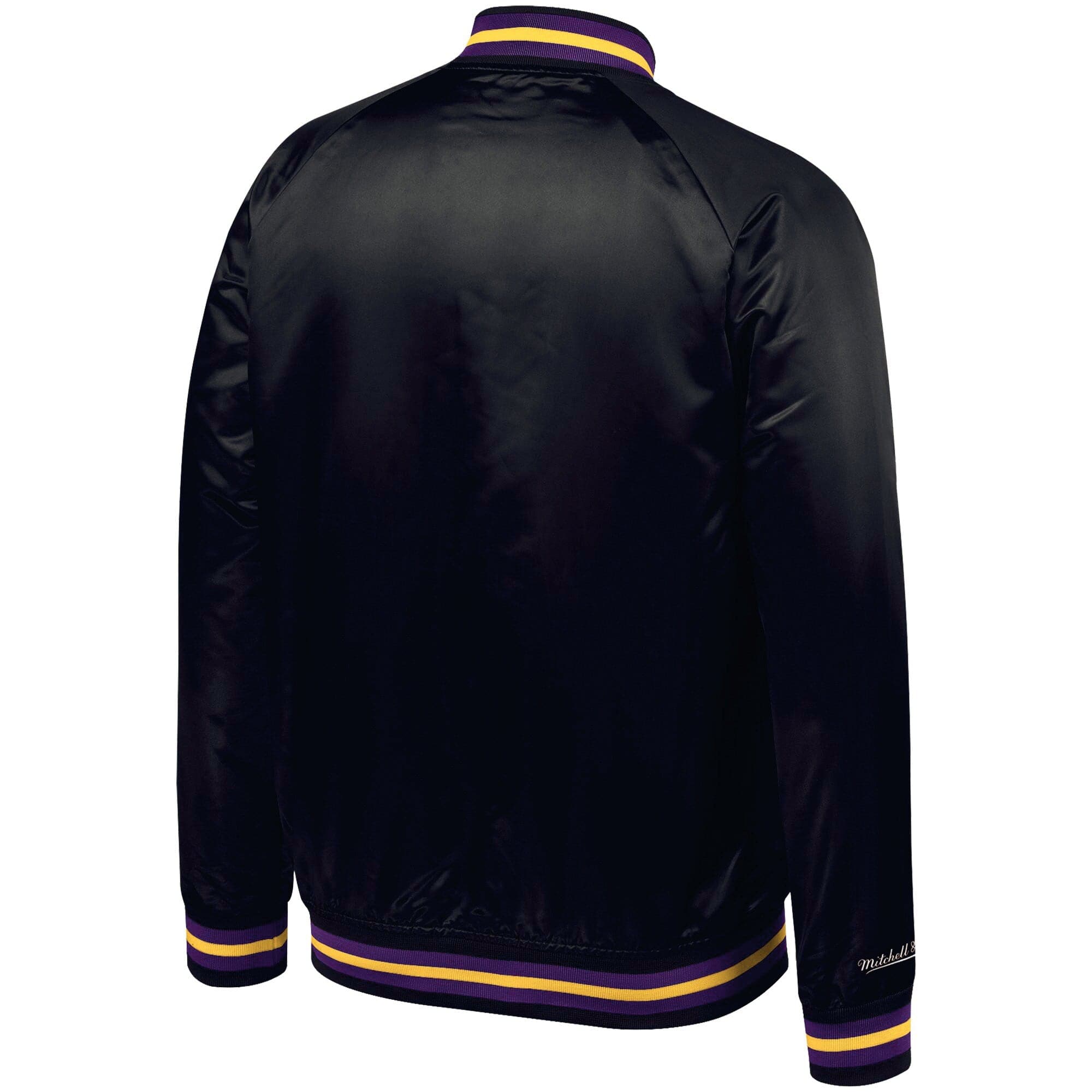 Los Angeles Lakers Mitchell & Ness NBA Lightweight HWC Satin Jacket - Black