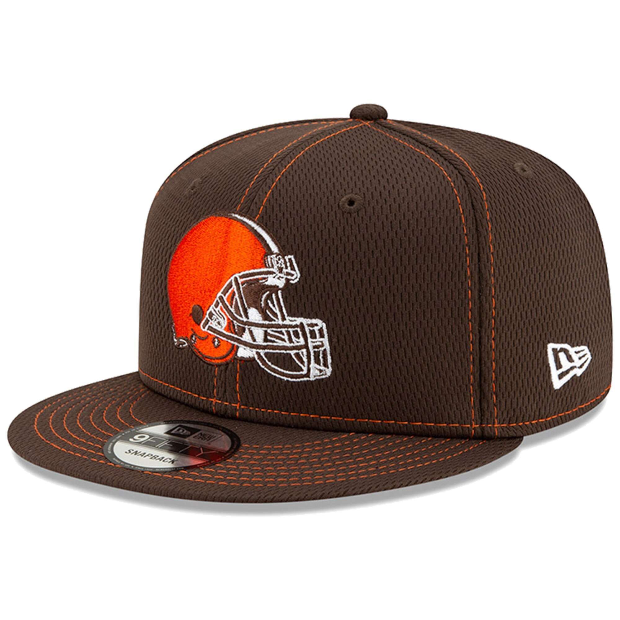 Cleveland Browns New Era NFL 2019 Sideline Road 9FIFTY Snapback Hat - Brown