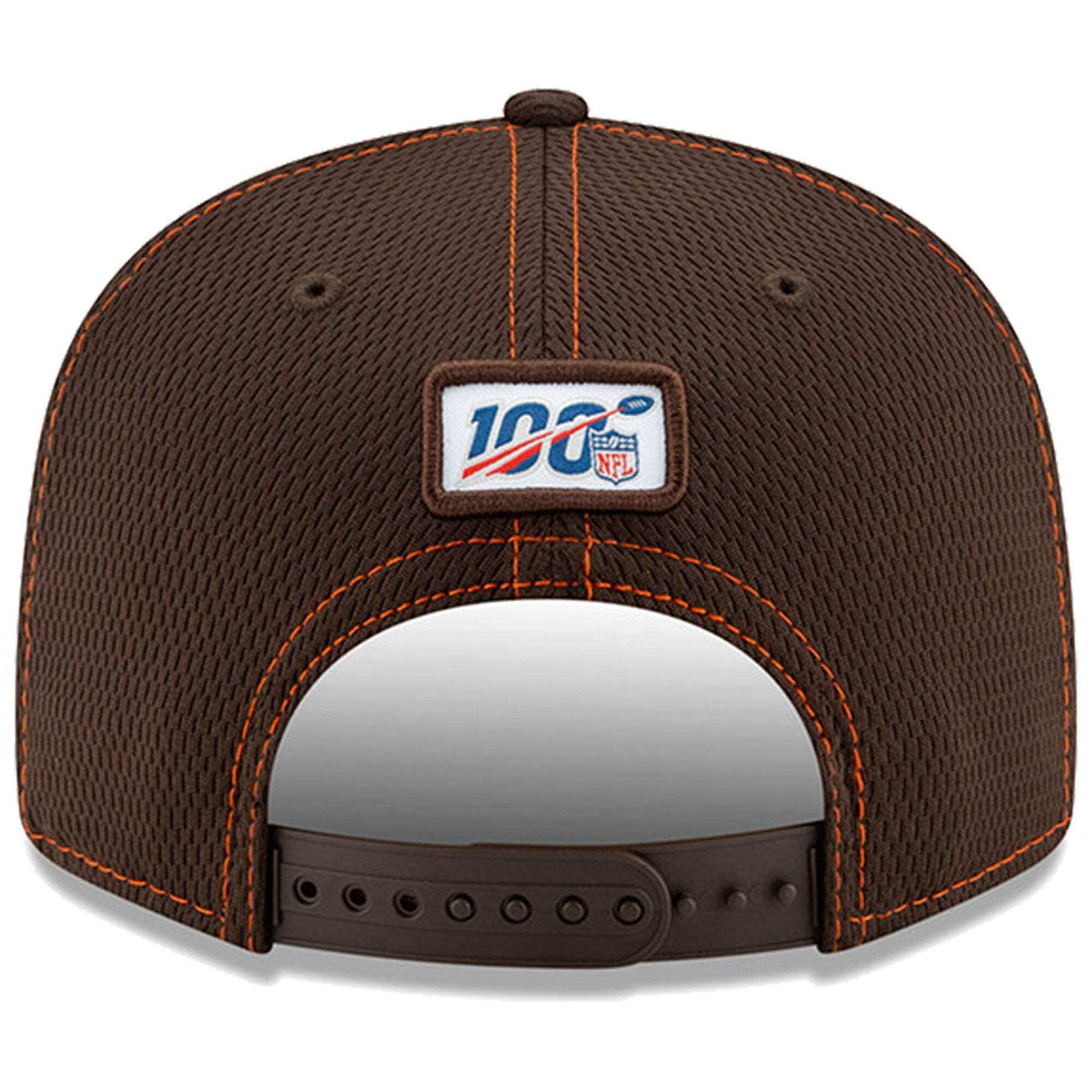 Cleveland Browns New Era NFL 2019 Sideline Road 9FIFTY Snapback Hat - Brown