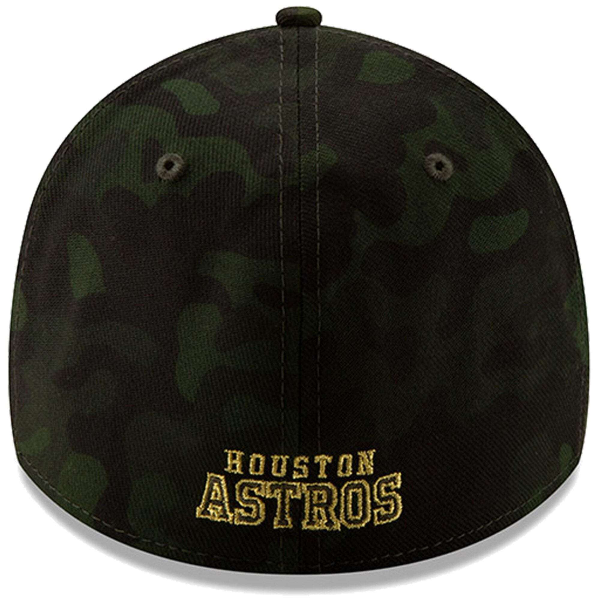 Houston Astros New Era MLB 2019 Armed Forces 39THIRTY Stretch Fit Curved Hat - Camo