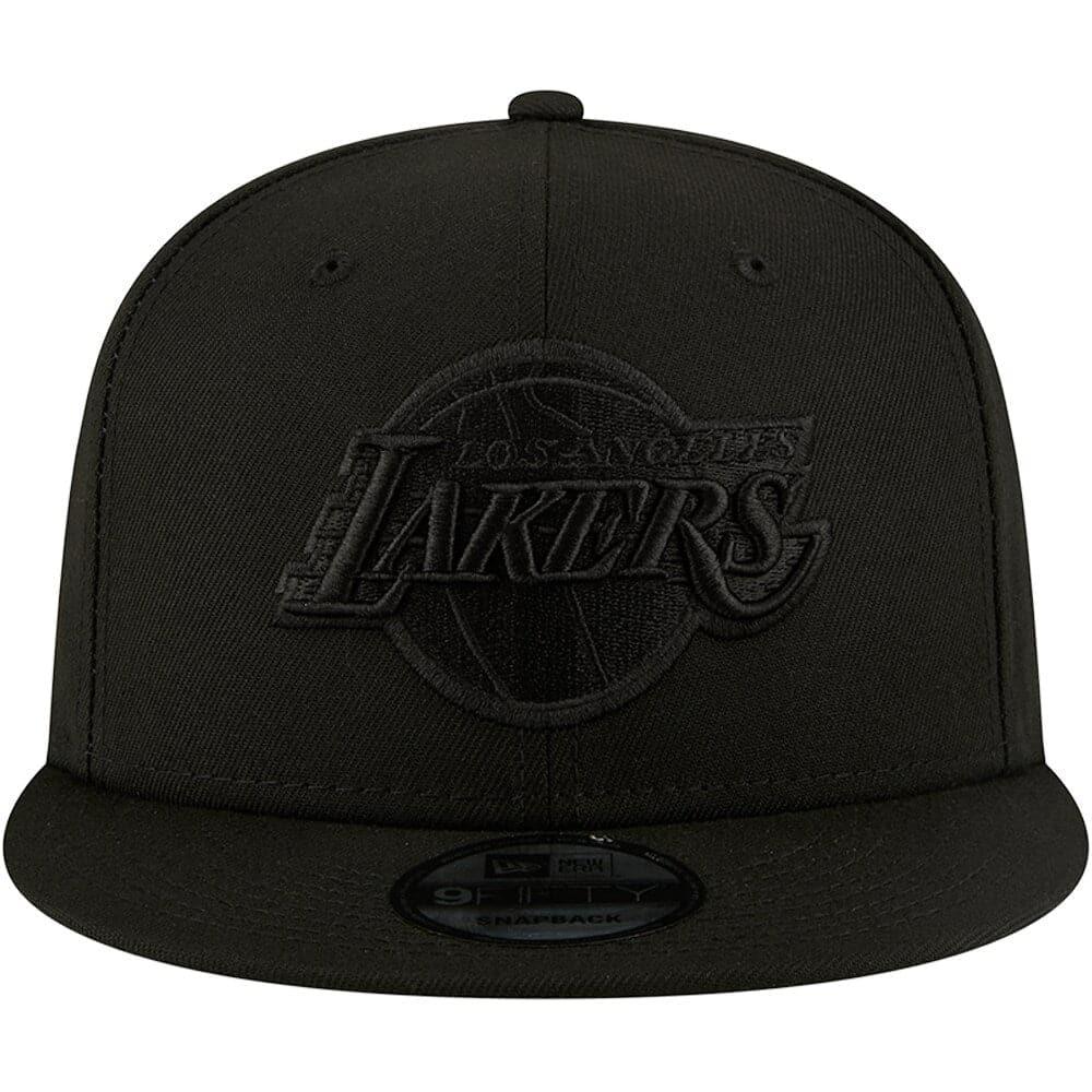 Los Angeles Lakers New Era NBA Black On Black 9FIFTY Snapback Hat