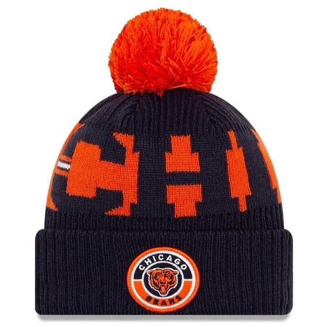 Chicago Bears Throwback New Era NFL 2020 Team Colour Sideline Knit Beanie