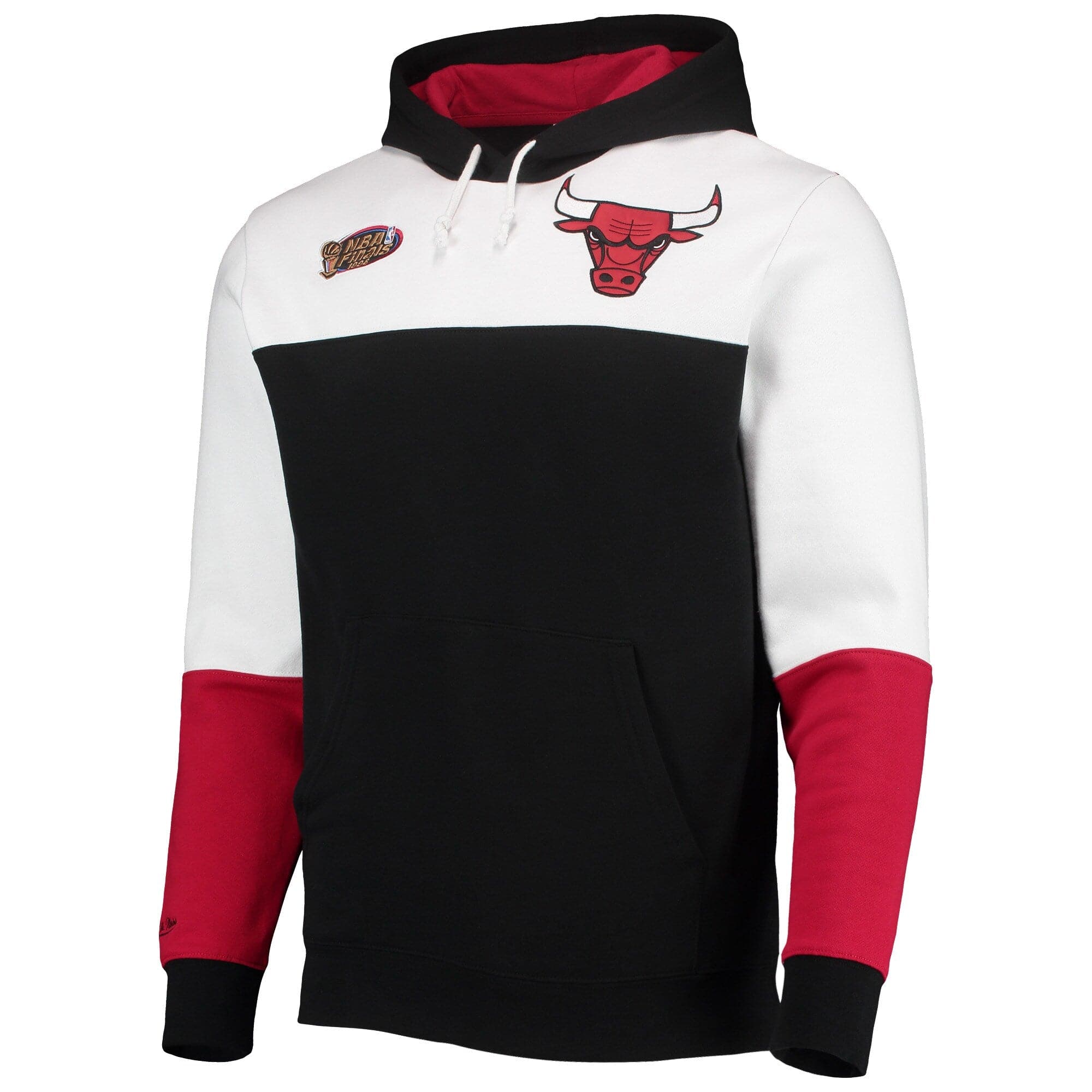 Chicago Bulls Mitchell & Ness NBA Fusion Fleece 2.0 Hoodie Jumper - Black