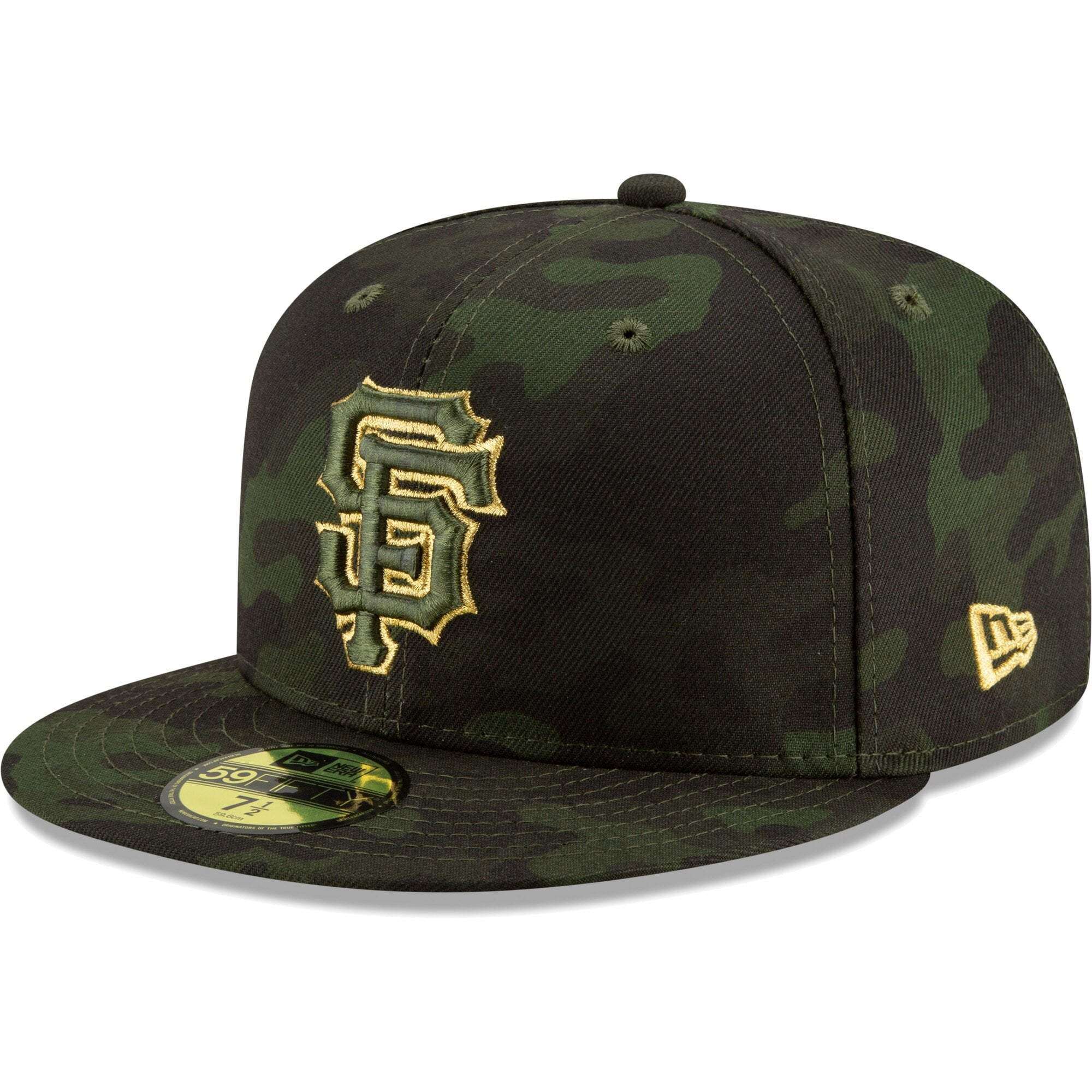 San Francisco Giants New Era MLB 2019 Armed Forces On-Field 59FIFTY Fitted Hat - Camo