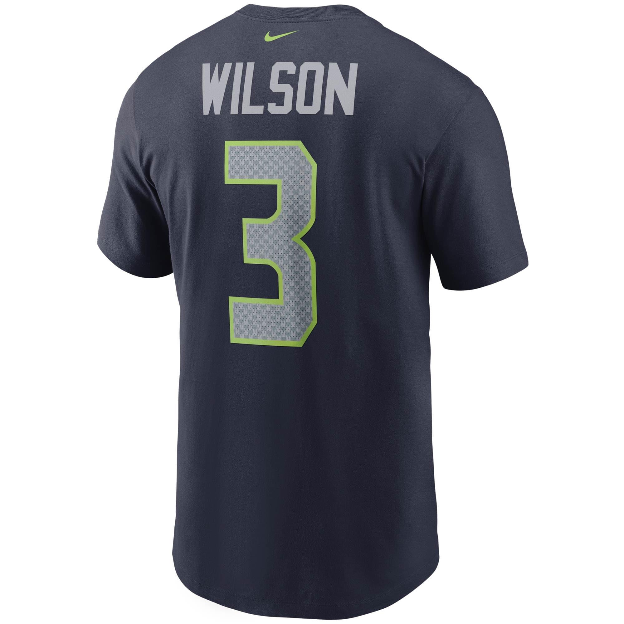 Russell Wilson Seattle Seahawks Nike NFL Player Essential T-Shirt - Navy