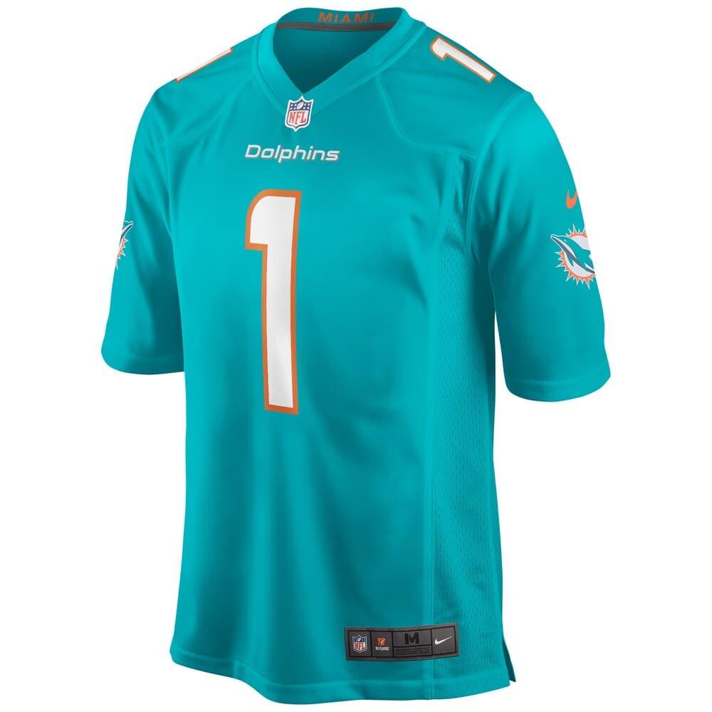 Tua Tagovailoa Miami Dolphins Nike NFL Game Jersey - Aqua