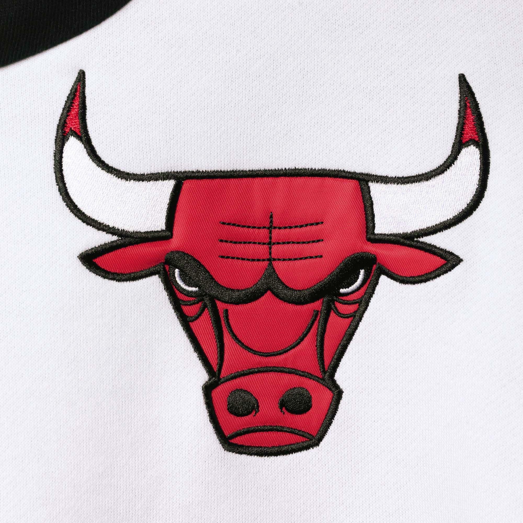 Chicago Bulls Mitchell & Ness NBA Fusion Fleece 2.0 Hoodie Jumper - Black