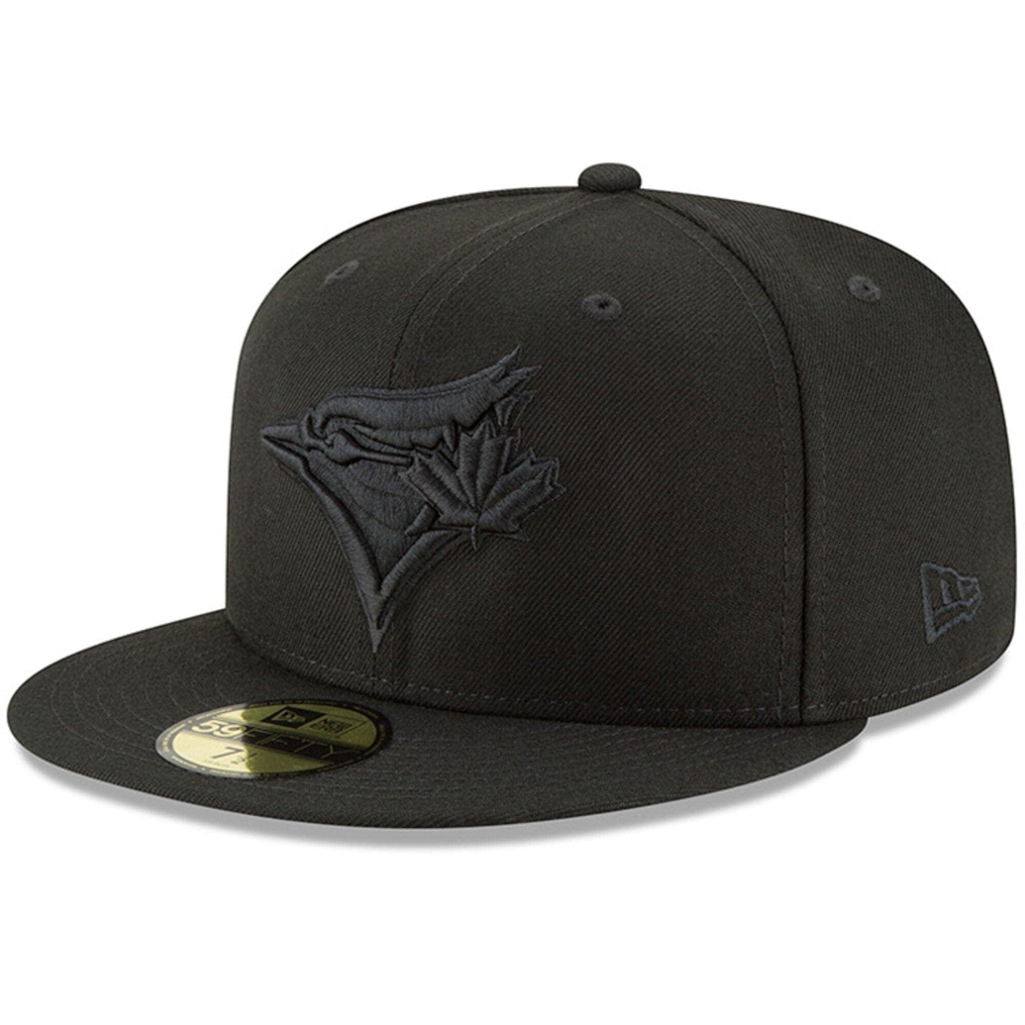 Toronto Blue Jays New Era MLB Black On Black 59FIFTY Fitted Hat - Black